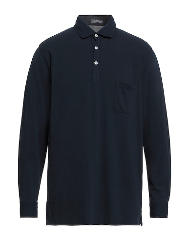 ROSSOPURO Polo shirt Midnight blue 100% Cotton