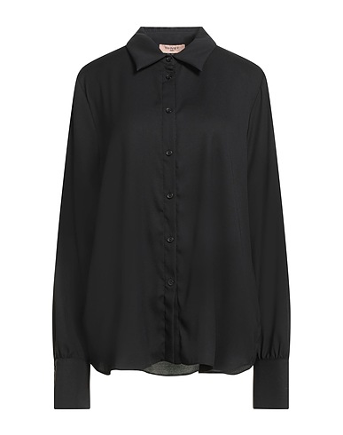TWINSET Solid color shirts & blouses Black 100% Polyester