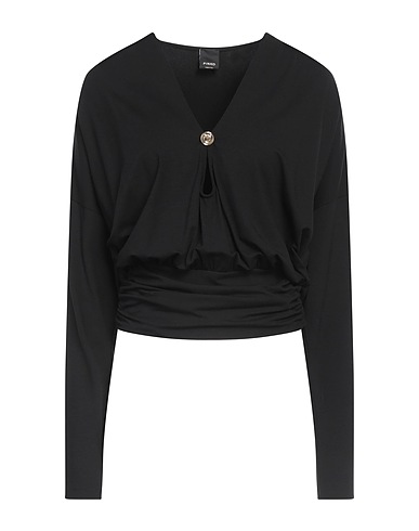 PINKO Top Black 95% Viscose, 5% Elastane