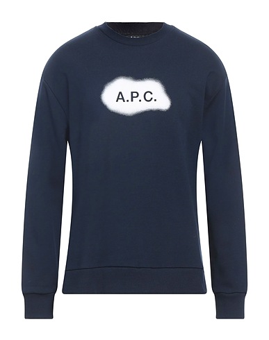 A.P.C. Felpa Blu notte 100% Cotone