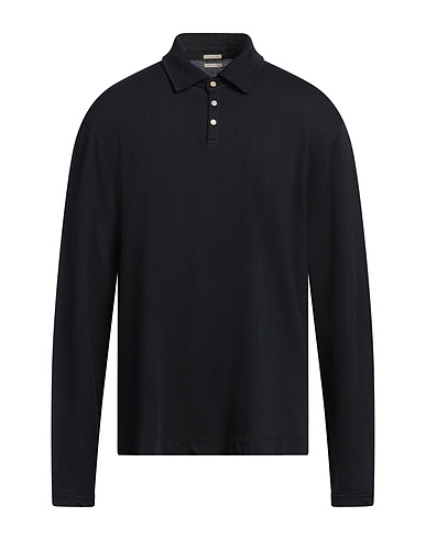 MASSIMO ALBA Polo shirt Midnight blue 50% Cotton, 50% Polyester
