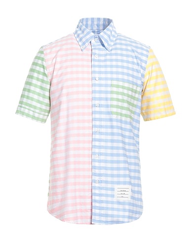 THOM BROWNE Checked shirt Pink 100% Cotton