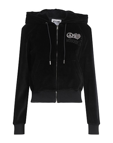 MOSCHINO JEANS Felpa Nero 85% Cotone, 15% Poliestere, Elastan