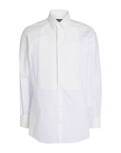 DOLCE&GABBANA Solid colour shirt GOLD White 100% Cotton