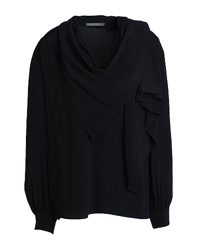 ALBERTA FERRETTI Top Black 70% Acetate, 30% Silk
