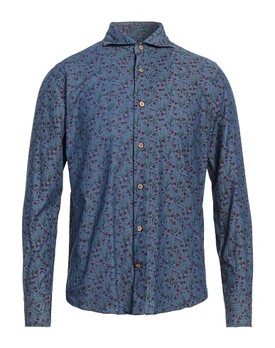 PIETRASALATA Camicia fantasia Blu 100% Cotone