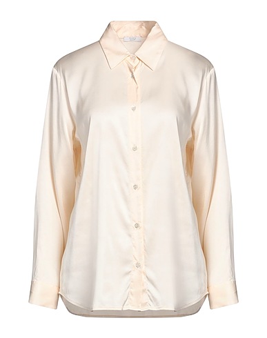 PESERICO Solid colour shirts & blouses EASY Cream 97% Viscose, 3% Elastane
