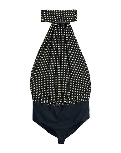 PHILOSOPHY di LORENZO SERAFINI TOPWEAR Nero 100% Viscosa, Poliammide
