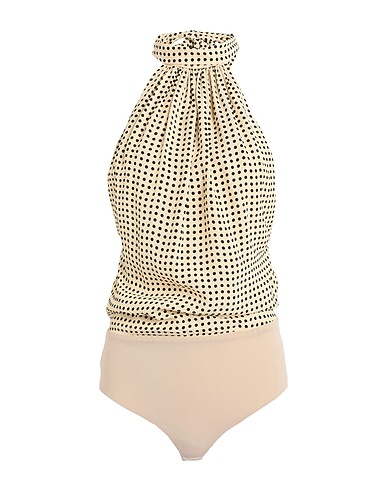 PHILOSOPHY di LORENZO SERAFINI TOPWEAR Beige 100% Viscosa, Poliammide