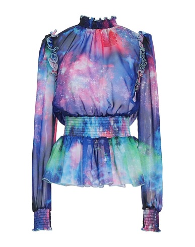 VERSACE JEANS COUTURE Top Blue 100% Polyester