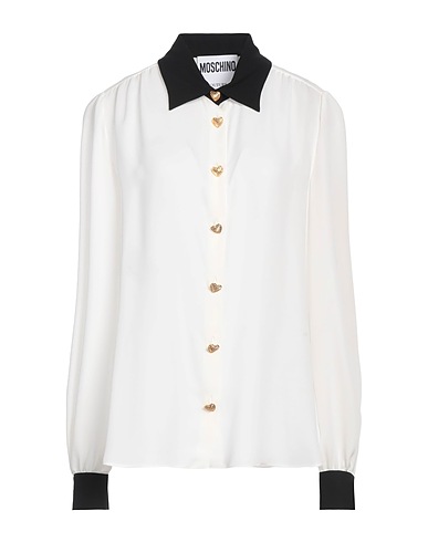 MOSCHINO Patterned shirts & blouses COUTURE Ivory 100% Silk