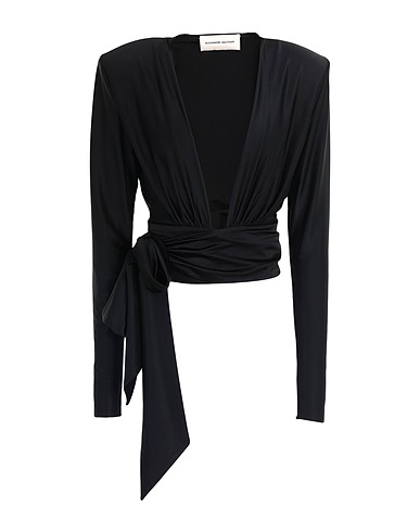 ALEXANDRE VAUTHIER Top Black 90% Viscose, 10% Elastane