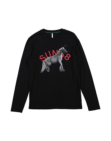 SUN 68 T-shirt Black 100% Cotton