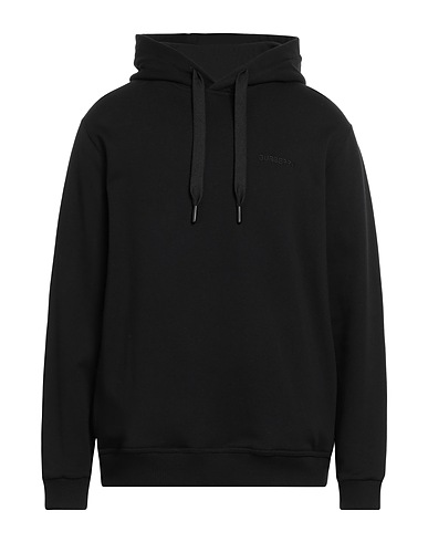 BURBERRY Hooded track jacket  Black 100% Cotton, Elastane