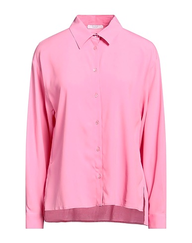 PESERICO Solid colour shirts & blouses EASY Pink 81% Acetate, 13% Silk, 6% Elastane