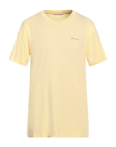 MARNI Basic T-Shirt Gelb 100% Baumwolle