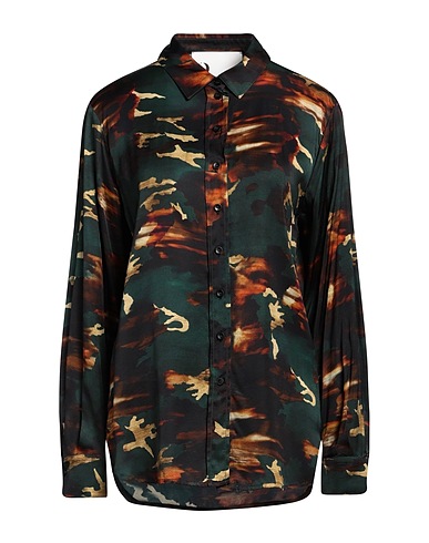 8PM Camicie  e bluse fantasia Verde scuro 100% Viscosa