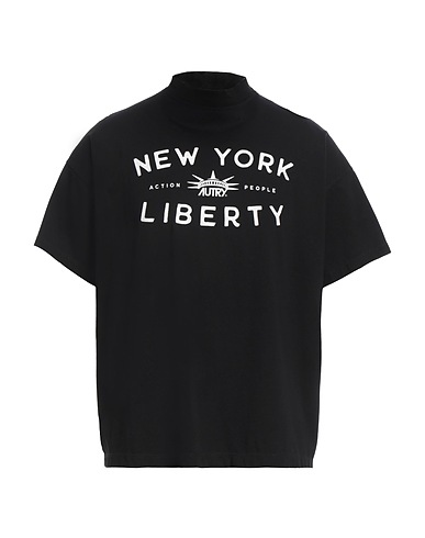 AUTRY T-shirt Μαύρο 100% Βαμβάκι