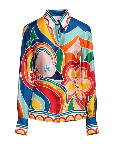 CASABLANCA Patterned shirts & blouses Blue 100% Silk