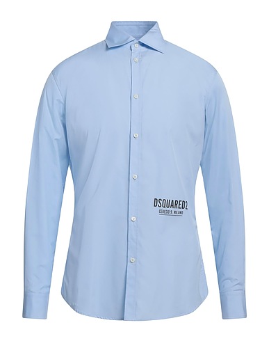 DSQUARED2 Shirts Sky blue 100% Cotton