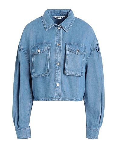 ONLY Denim shirt Blue 100% Tencel™ Lyocell