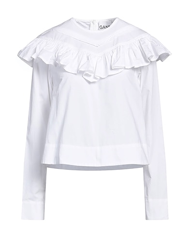 GANNI Top White 100% Organic cotton