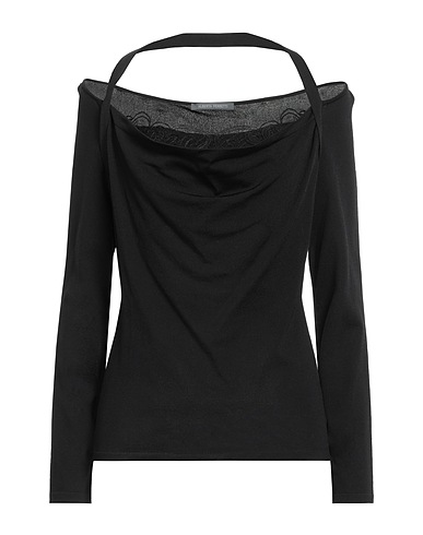ALBERTA FERRETTI Top Black 65% Viscose, 35% Polyamide