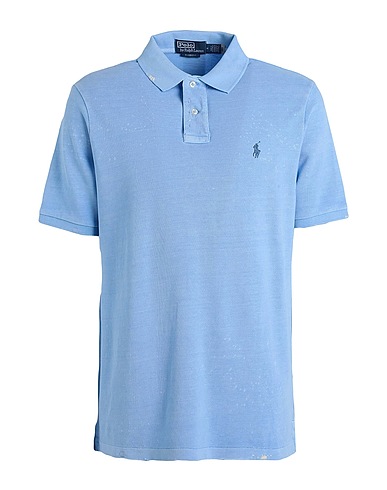 POLO RALPH LAUREN Poloshirt Hellblau 100% Baumwolle