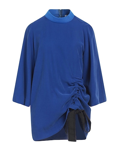 OMBRA DI FOGLIA Top Bright blue 93% Viscose, 7% Polyester
