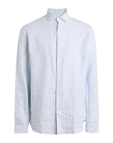 JACK & JONES Linen shirt Sky blue 100% Linen