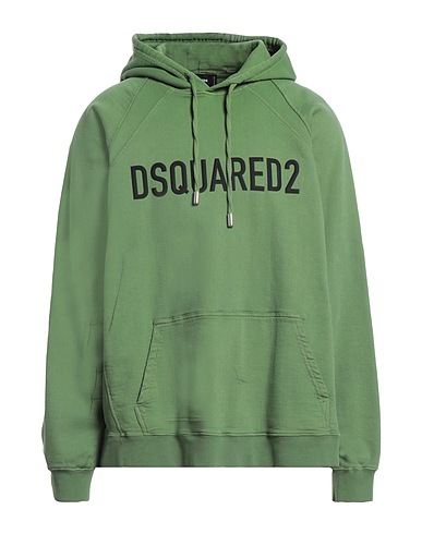 DSQUARED2 Felpa Verde 70% Cotone, 28% Lyocell, 2% Elastan