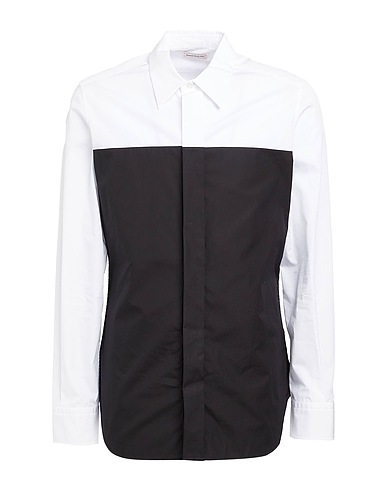 MCQUEEN Hemd mit Muster Schwarz 100% Baumwolle
