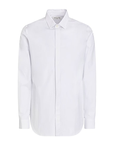 SAINT LAURENT Camisa lisa 100% Algodón