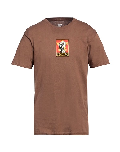 OBEY Ｔシャツ ブラウン コットン 100%