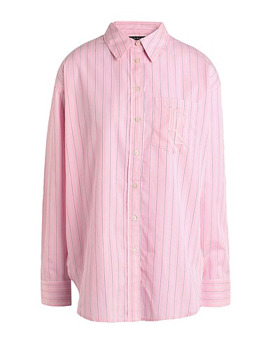 LAUREN RALPH LAUREN Striped shirt RELAXED FIT STRIPED BROADCLOTH SHIRT
 Pink 100% Cotton