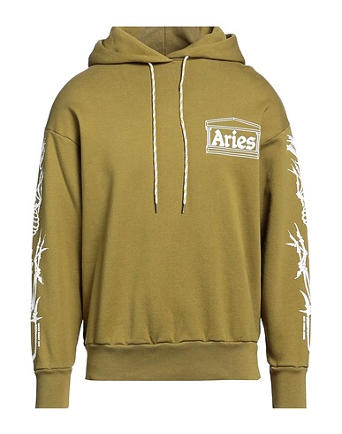 ARIES Hooded track jacket  Military green 100% Cotton