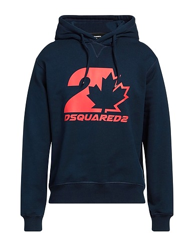 DSQUARED2 Hooded track jacket  Midnight blue 100% Cotton