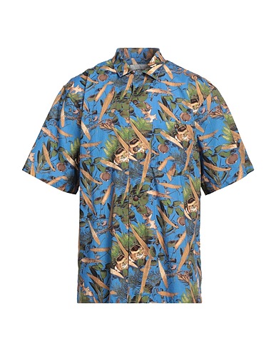 CARHARTT Patterned shirt Azure 100% Cotton