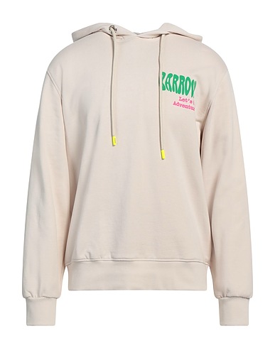 BARROW Hooded track jacket  Beige 100% Cotton