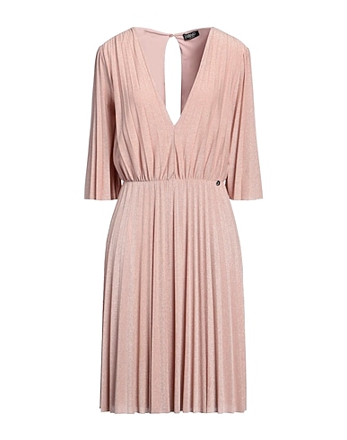 LIU •JO Short dress Pink 64% Viscose, 16% Polyester, 14% Polyamide, 6% Elastane