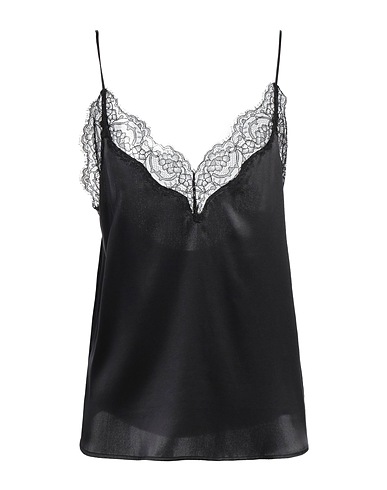 PINKO Camisole Black 94% Silk, 6% Elastane