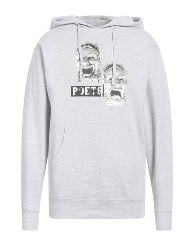 POETS Hooded sweatshirt Light grey 100% Cotton