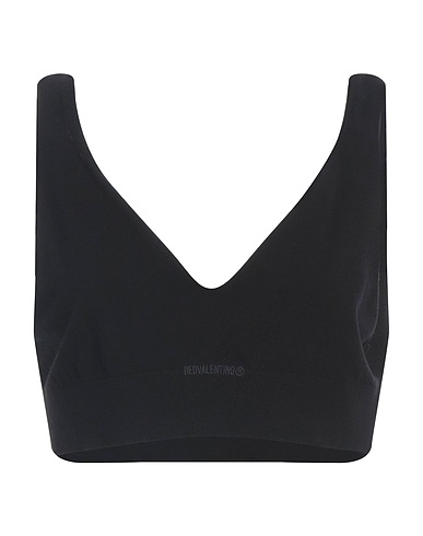 REDValentino Top Black 68% Viscose, 32% Polyester