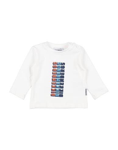 BIKKEMBERGS Camiseta Blanco 95% Algodón, 5% Elastán