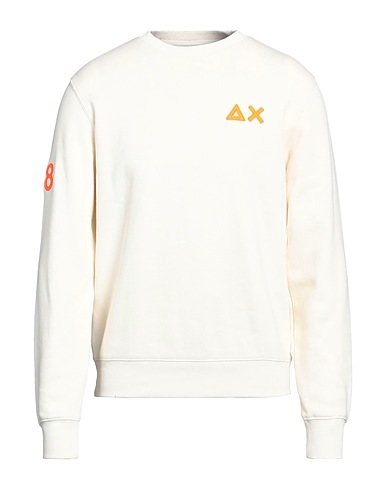 SUN 68 Sweat-shirt Blanc cassé 100% Coton