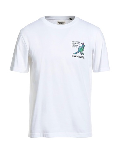KANGOL T-Shirt Weiß 100% Baumwolle