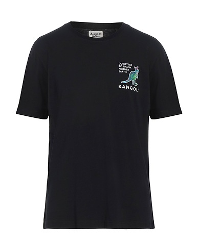 KANGOL T-shirt Black 100% Cotton