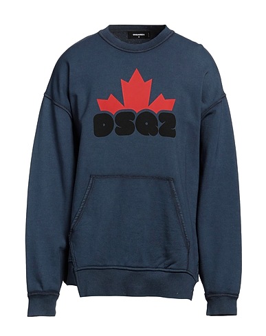 DSQUARED2 Sweatshirt Midnight blue 100% Cotton