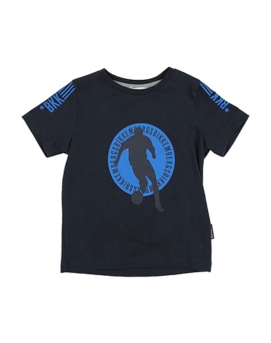 BIKKEMBERGS T-shirt Midnight blue 100% Cotton