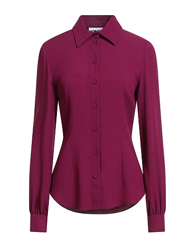MOSCHINO Solid colour shirts & blouses COUTURE Plum 70% Acetate, 30% Viscose